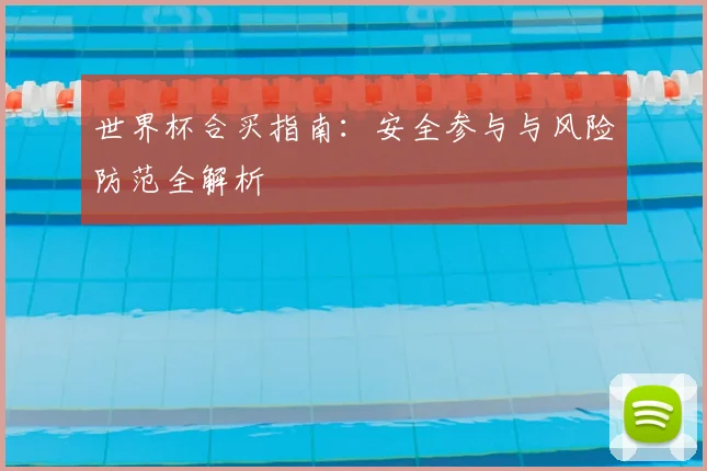 世界杯合买指南：安全参与与风险防范全解析